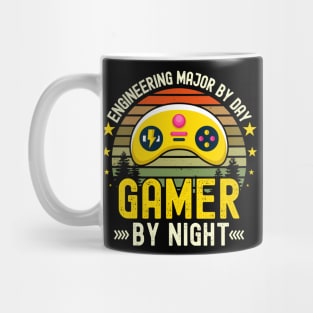 engineering major Lover by Day Gamer By Night For Gamers Mug